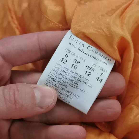 Luisa Cerano orange floral puffer jacket - Picture 7 of 7